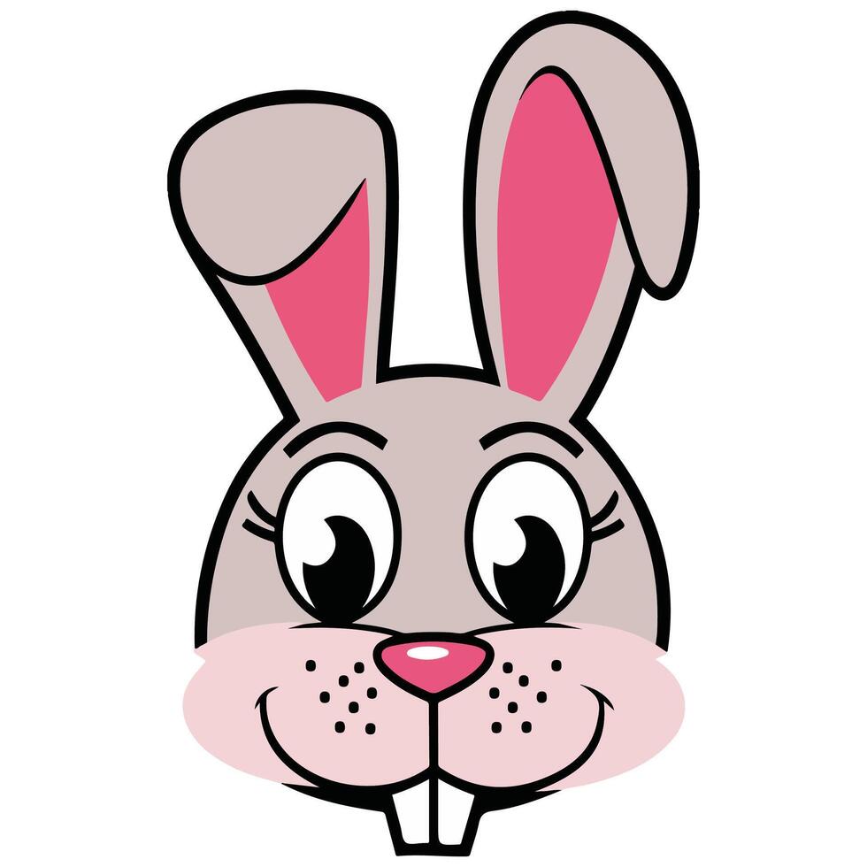 Cute bunny representing upcoming year isolated white background vector