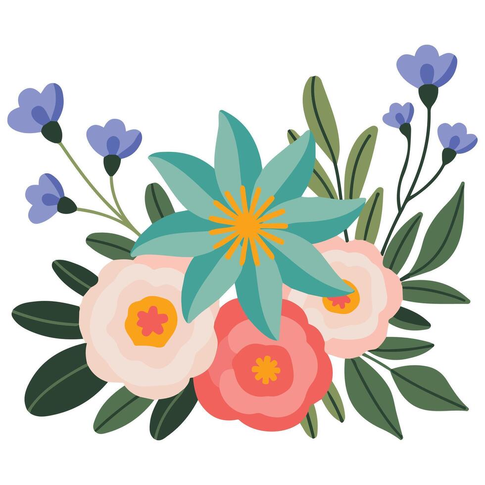 Hand drawn colors set isolated white background vector