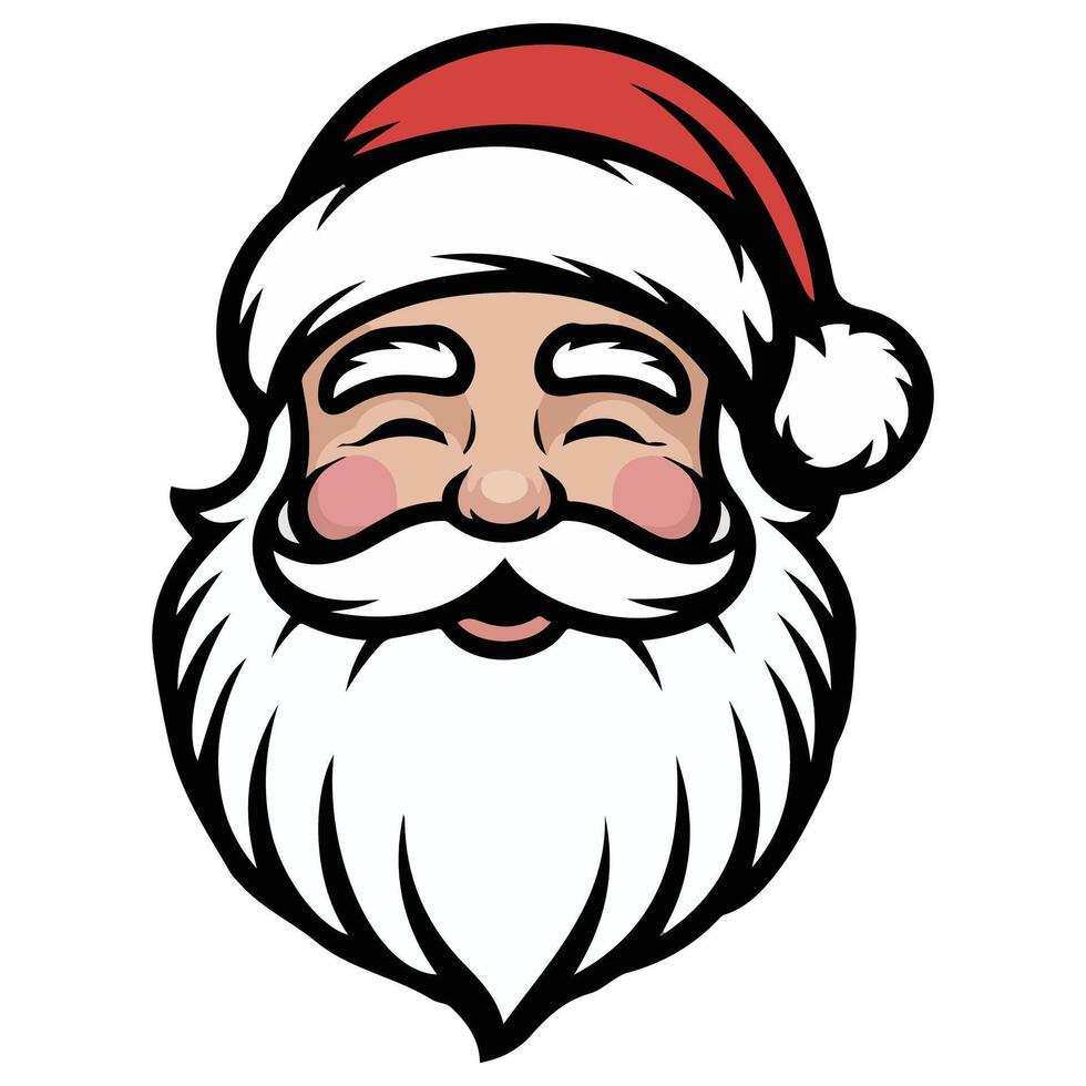 Christmas hat silhouette design isolated white background vector