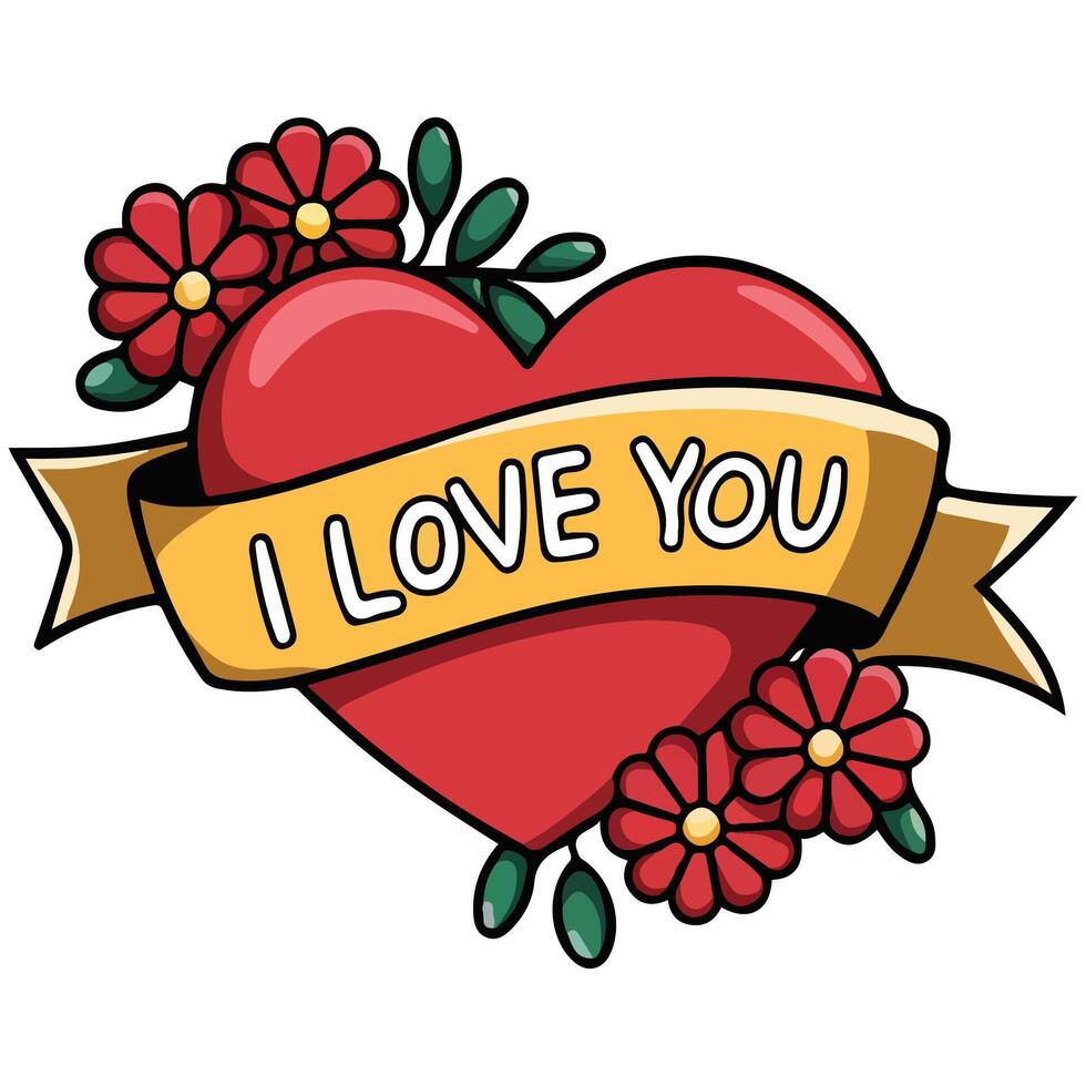 Love heart romantic icon isolated white background vector