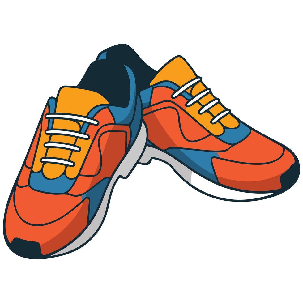 Bowling shoes game gear isolated white background vector