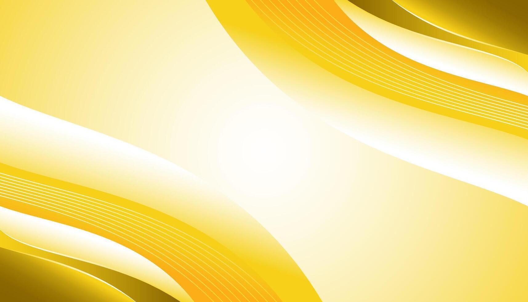 abstract yellow background with wavy lines and space for your text vector