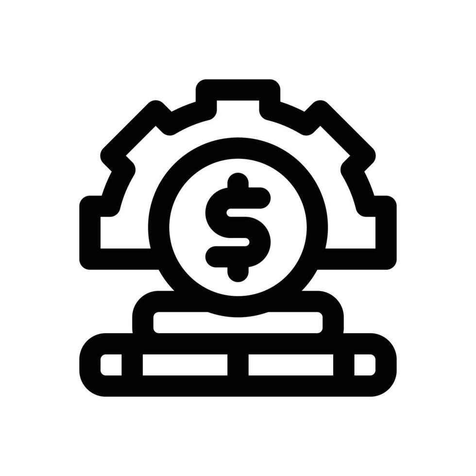 cost line icon. Clean and minimalist icon for websites and mobile apps. vector