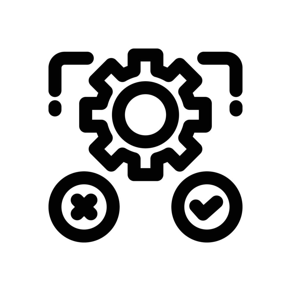 testing line icon. Clean and minimalist icon for websites and mobile apps. vector
