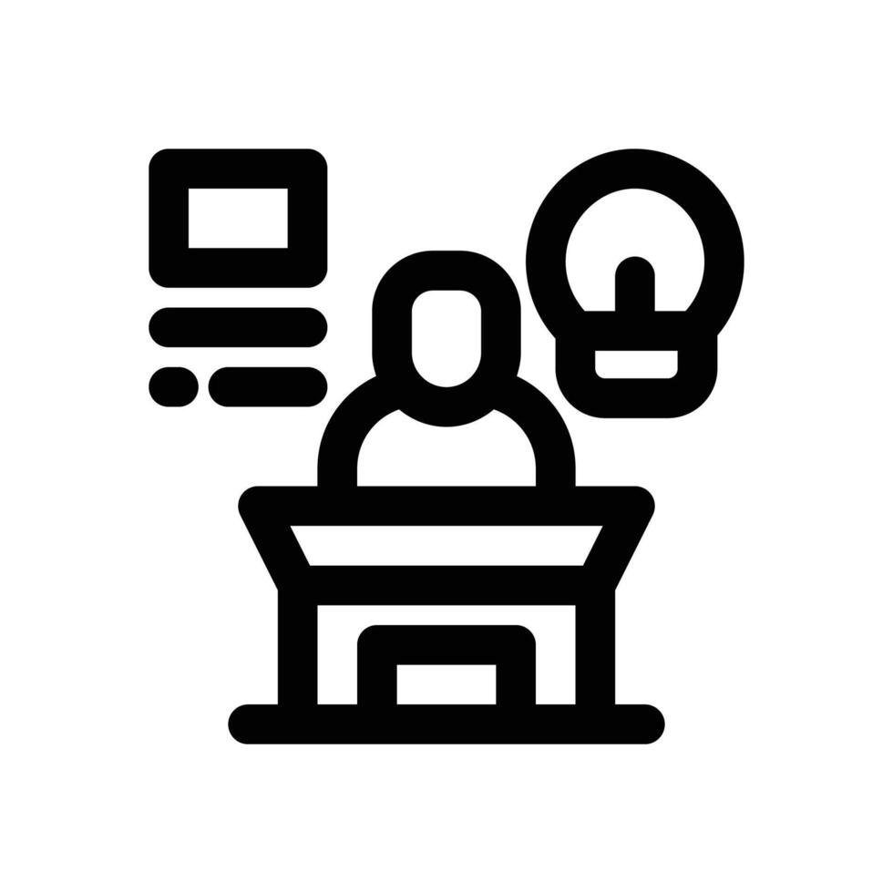 conclusion line icon. Clean and minimalist icon for websites and mobile apps. vector