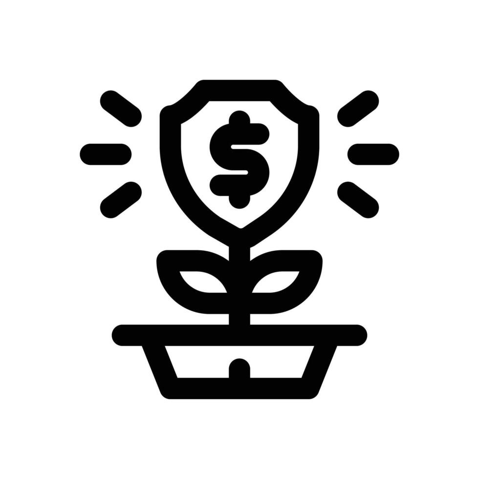 safety line icon. Clean and minimalist icon for websites and mobile apps. vector