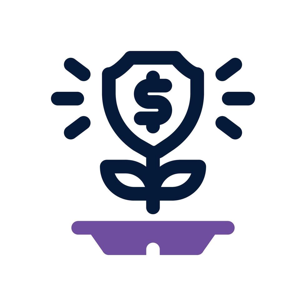 safety dual tone icon. Sleek and modern icon for websites and mobile apps. vector