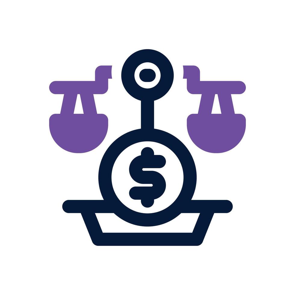 balance duotone icon. Sleek and modern icon for websites, mobile apps, marketing materials, and corporate design. Fully scalable and ready to use. vector