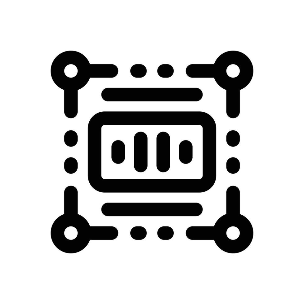 sound recognition line icon. Clean and minimalist icon for websites and mobile apps. vector