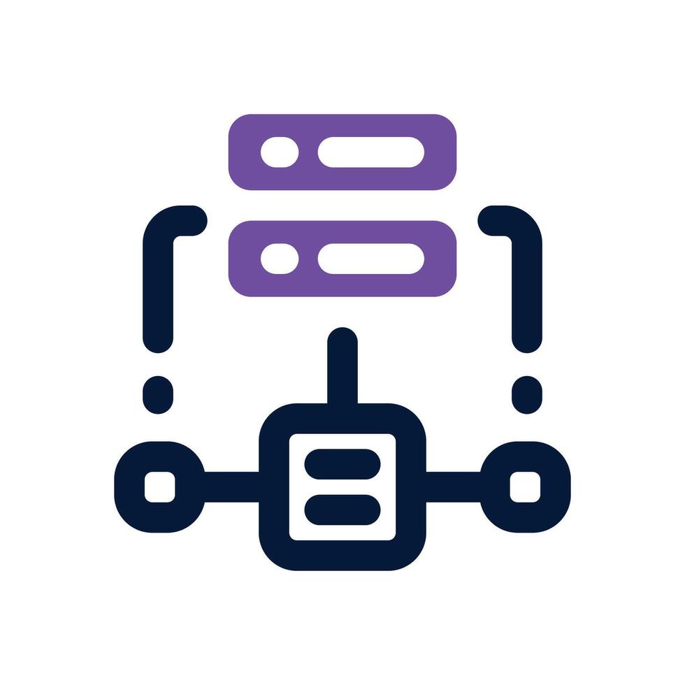 data model duotone icon. Sleek and modern icon for websites, mobile apps, marketing materials, and corporate design. Fully scalable and ready to use. vector