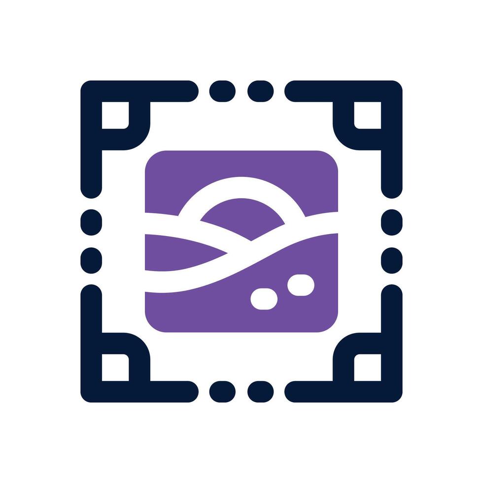 capture dual tone icon. Sleek and modern icon for websites and mobile apps. vector