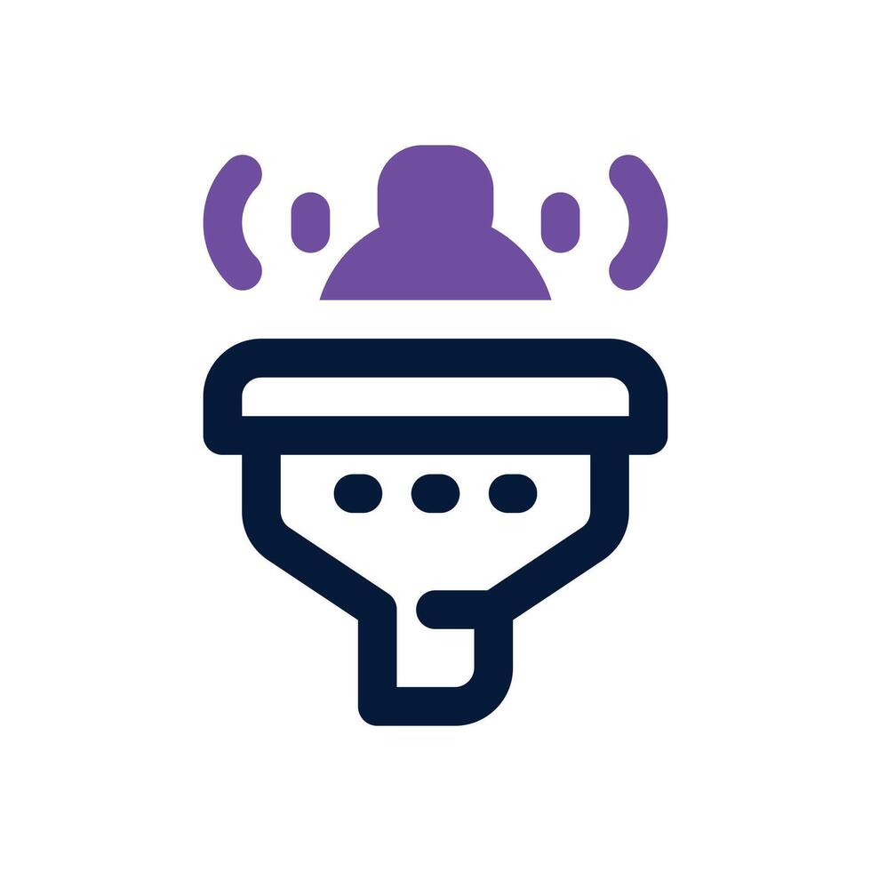 filter audience dual tone icon. Sleek and modern icon for websites and mobile apps. vector