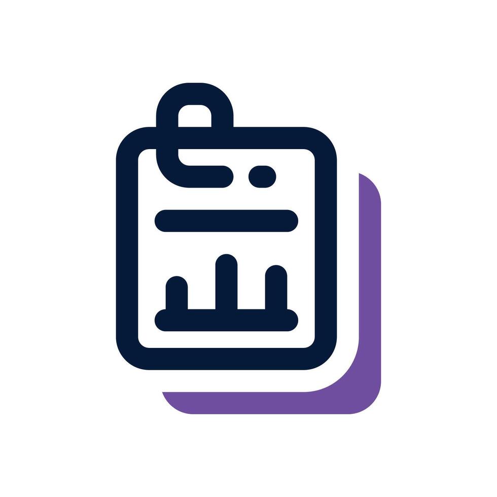 data report duotone icon. Sleek and modern icon for websites, mobile apps, marketing materials, and corporate design. Fully scalable and ready to use. vector