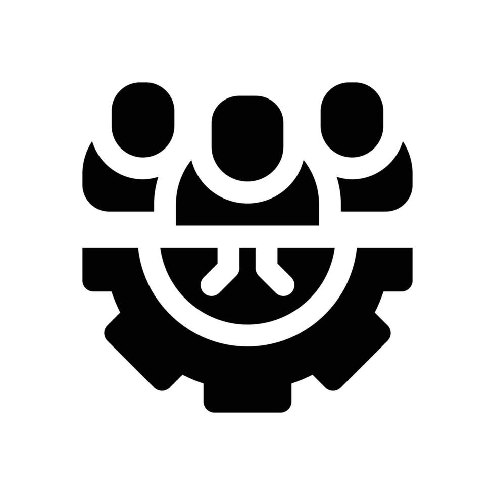 group glyph icon. Strong and solid icon for websites and mobile apps. vector