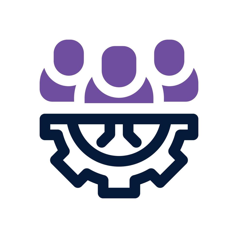 group dual tone icon. Sleek and modern icon for websites and mobile apps. vector