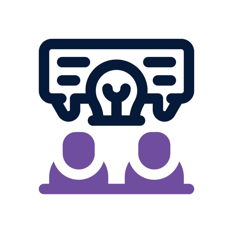 collaboration duotone icon. Sleek and modern icon for websites, mobile apps, marketing materials, and corporate design. Fully scalable and ready to use. vector