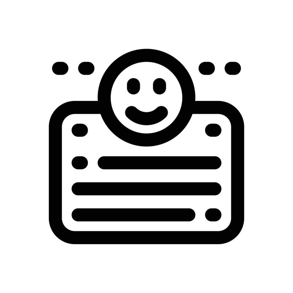 testimonial line icon. Clean and minimalist icon for websites and mobile apps. vector