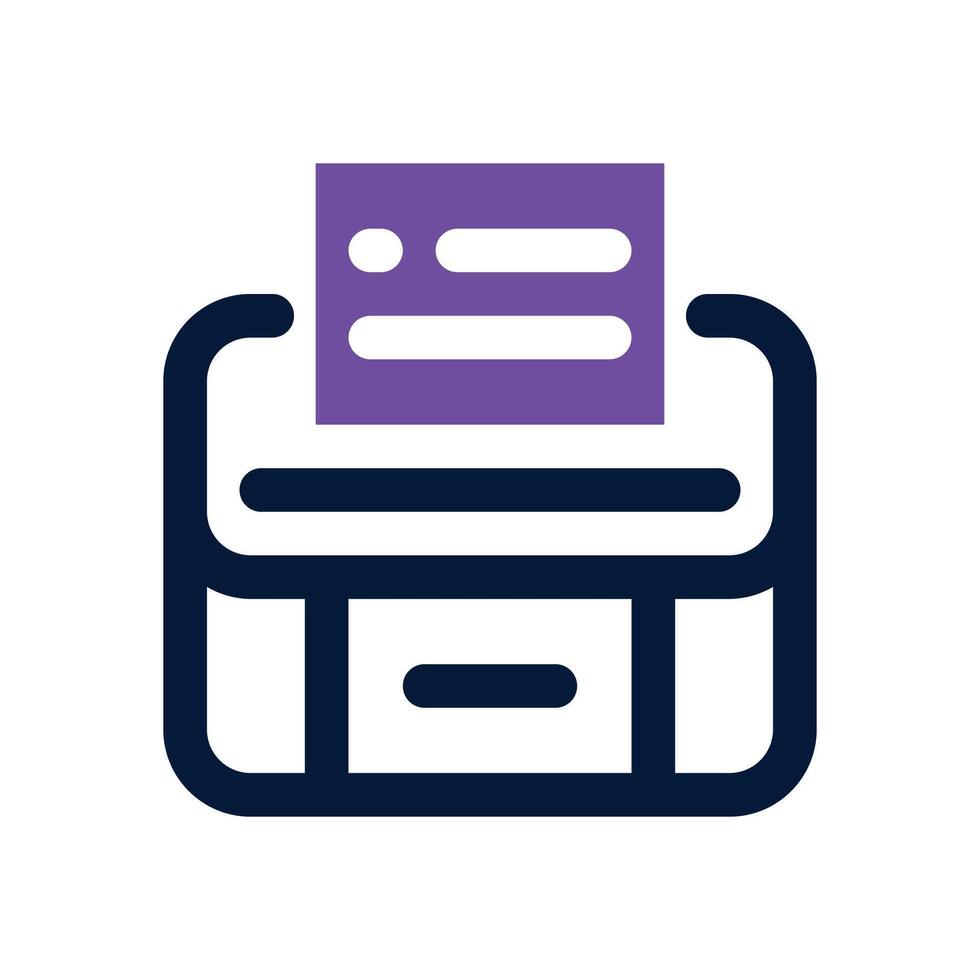 polling dual tone icon. Sleek and modern icon for websites and mobile apps. vector