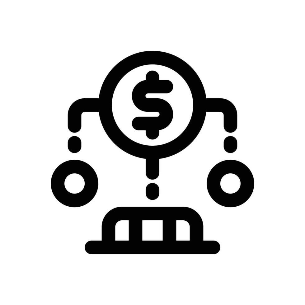 capital line icon. Clean and minimalist icon for websites and mobile apps. vector