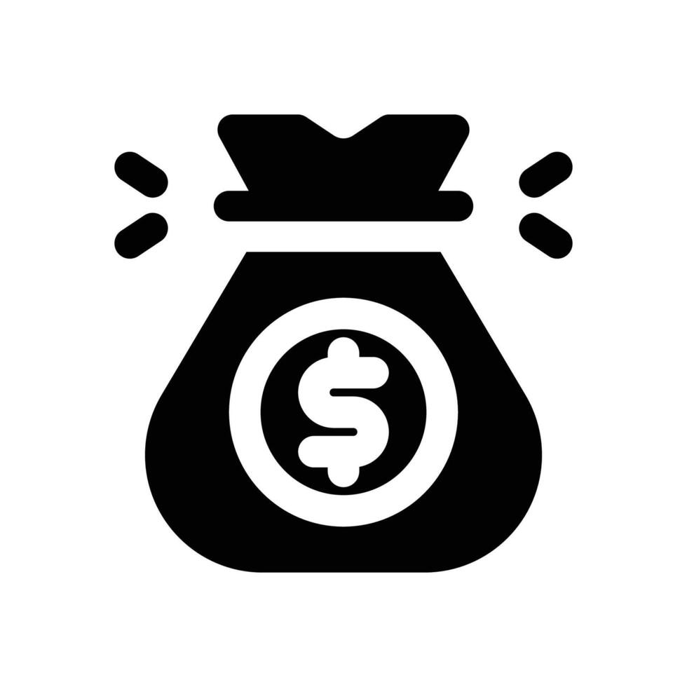 fund glyph icon. Strong and solid icon for websites, mobile interfaces, presentations, and visual branding. High quality and easy to edit. vector