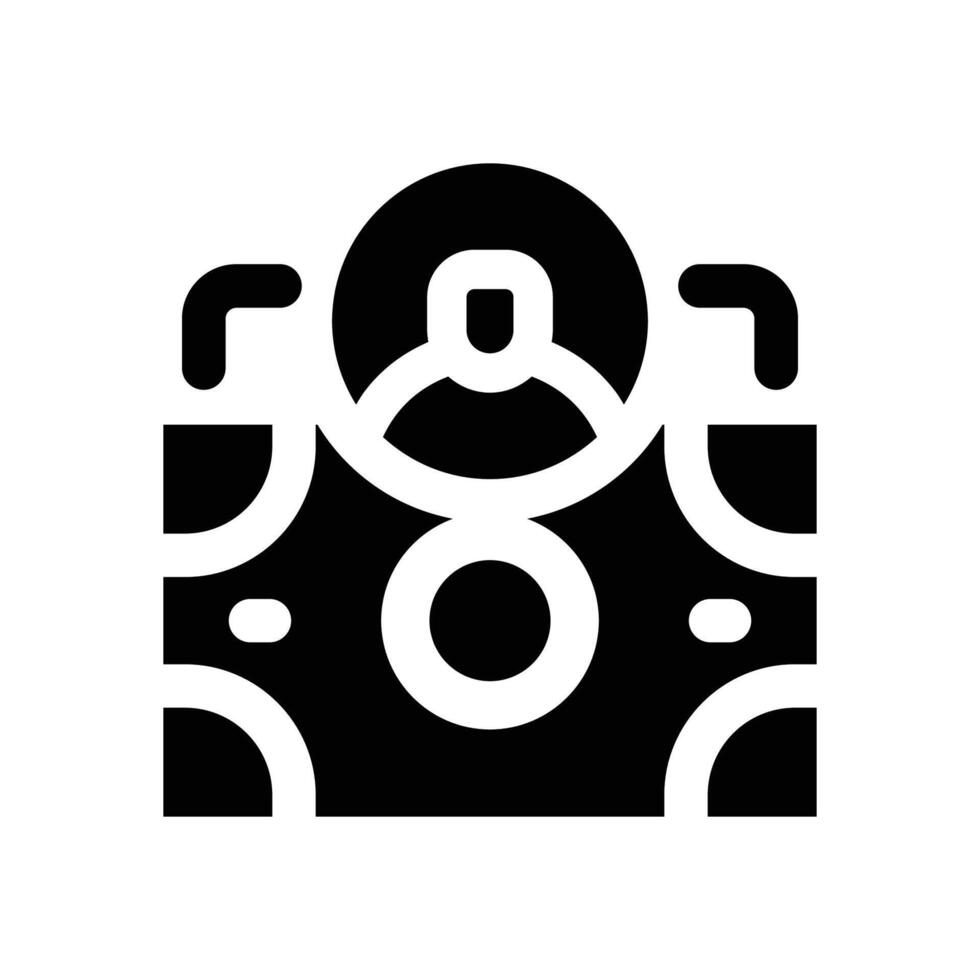 allowance glyph icon. Strong and solid icon for websites and mobile apps. vector