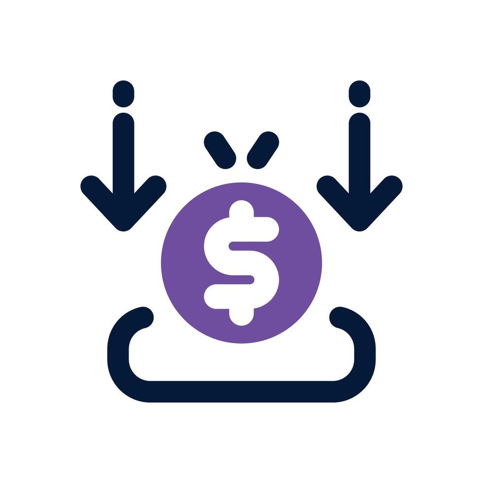 deposit duotone icon. Sleek and modern icon for websites, mobile apps, marketing materials, and corporate design. Fully scalable and ready to use. vector