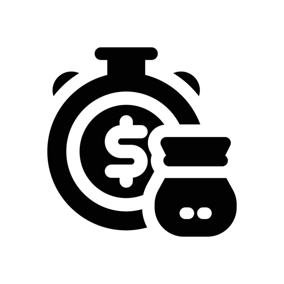 annuities glyph icon. Strong and solid icon for websites and mobile apps. vector