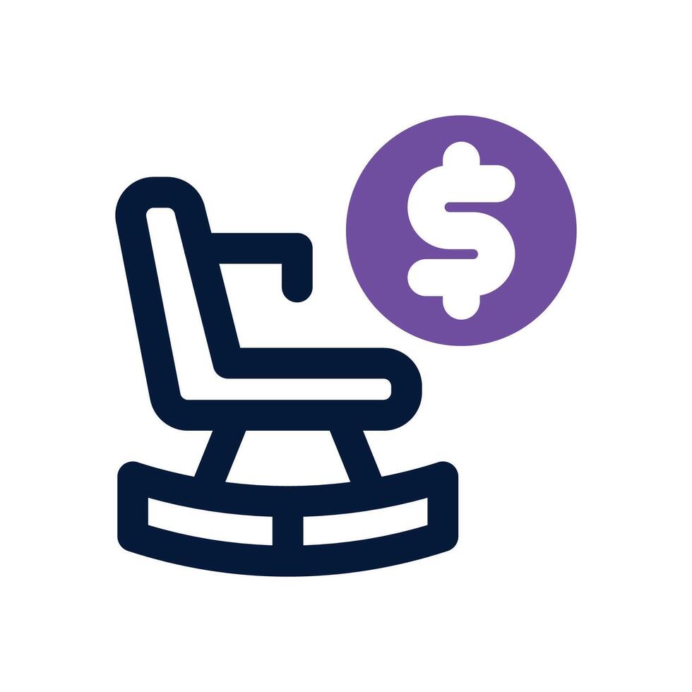 retirement duotone icon. Sleek and modern icon for websites, mobile apps, marketing materials, and corporate design. Fully scalable and ready to use. vector