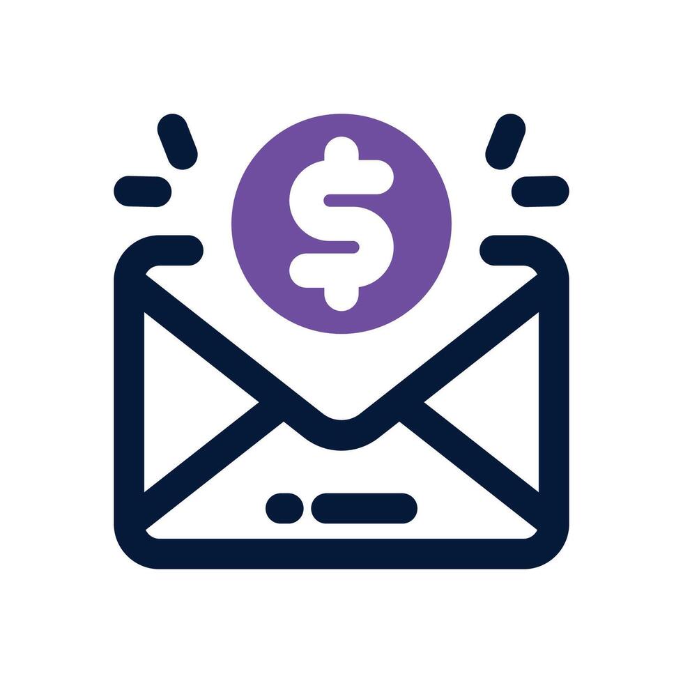 salary duotone icon. Sleek and modern icon for websites, mobile apps, marketing materials, and corporate design. Fully scalable and ready to use. vector