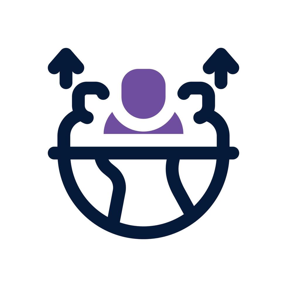 population duotone icon. Sleek and modern icon for websites, mobile apps, marketing materials, and corporate design. Fully scalable and ready to use. vector