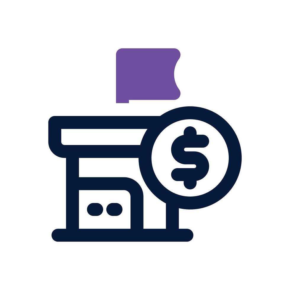 welfare dual tone icon. Sleek and modern icon for websites and mobile apps. vector