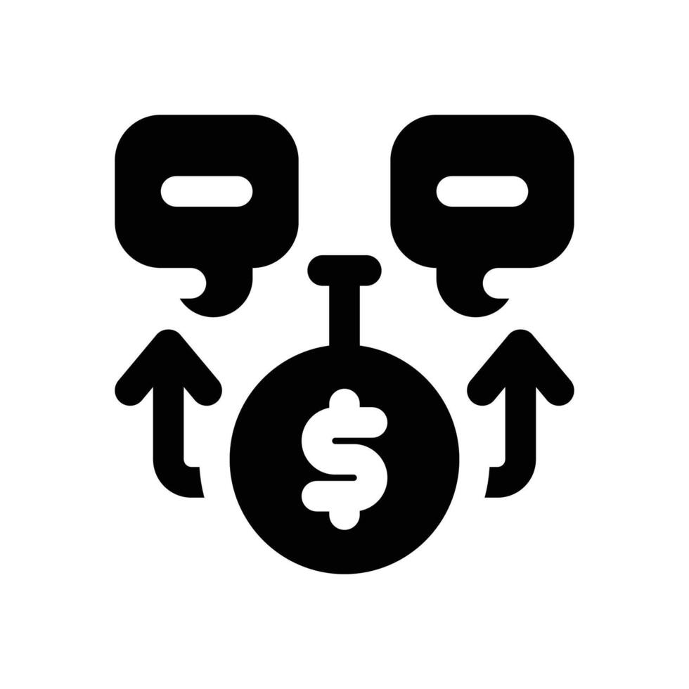 decision glyph icon. Strong and solid icon for websites, mobile interfaces, presentations, and visual branding. High quality and easy to edit. vector