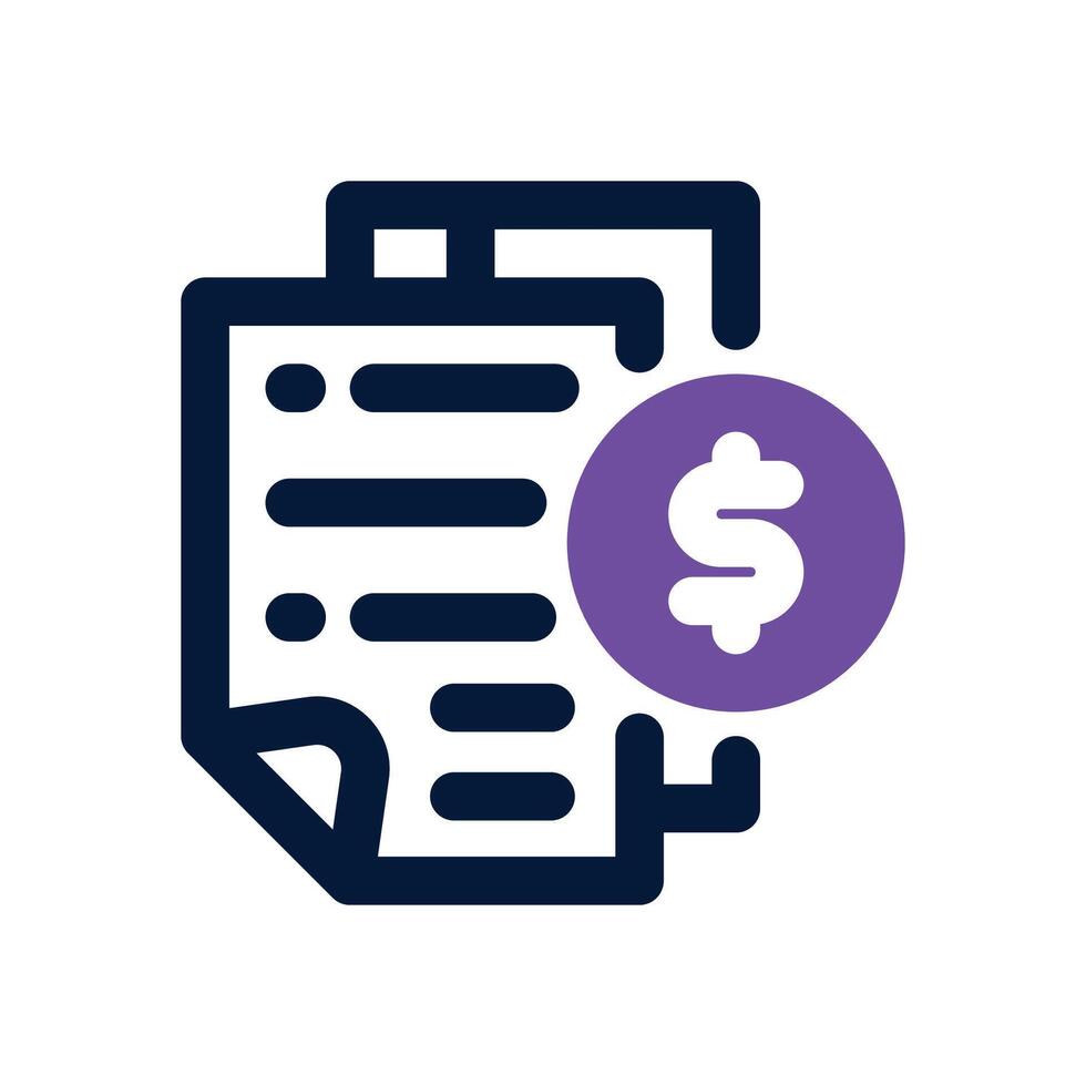 paper duotone icon. Sleek and modern icon for websites, mobile apps, marketing materials, and corporate design. Fully scalable and ready to use. vector