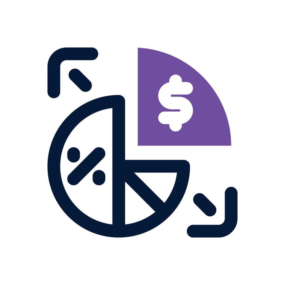 margin dual tone icon. Sleek and modern icon for websites and mobile apps. vector