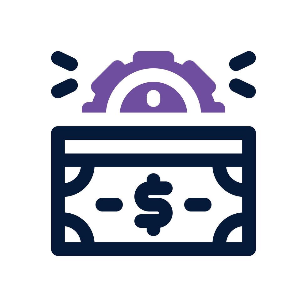 cash management duotone icon. Sleek and modern icon for websites, mobile apps, marketing materials, and corporate design. Fully scalable and ready to use. vector