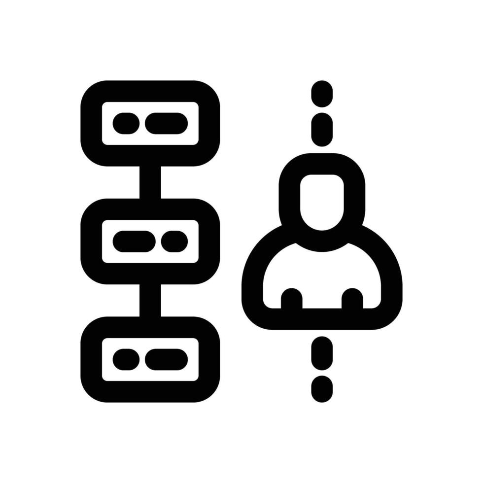 action plan line icon. Clean and minimalist icon for websites and mobile apps. vector