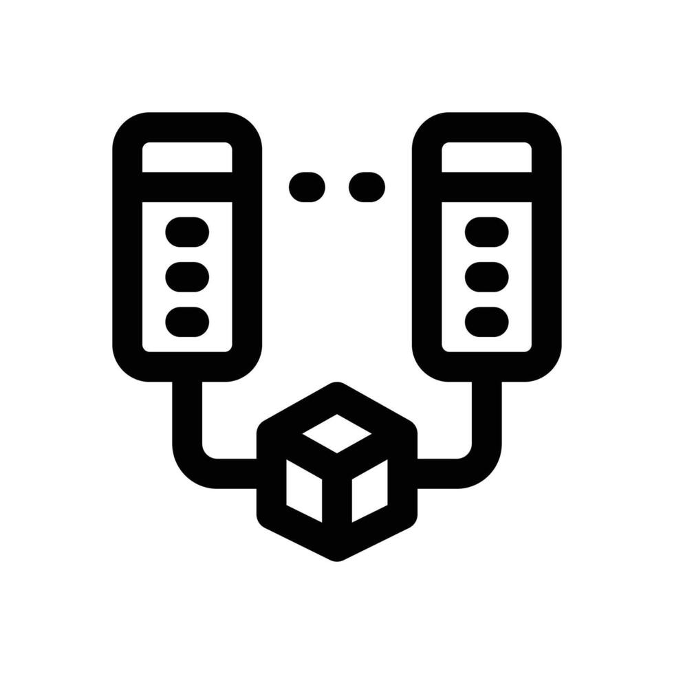 data mining line icon. Clean and minimalist icon for websites and mobile apps. vector