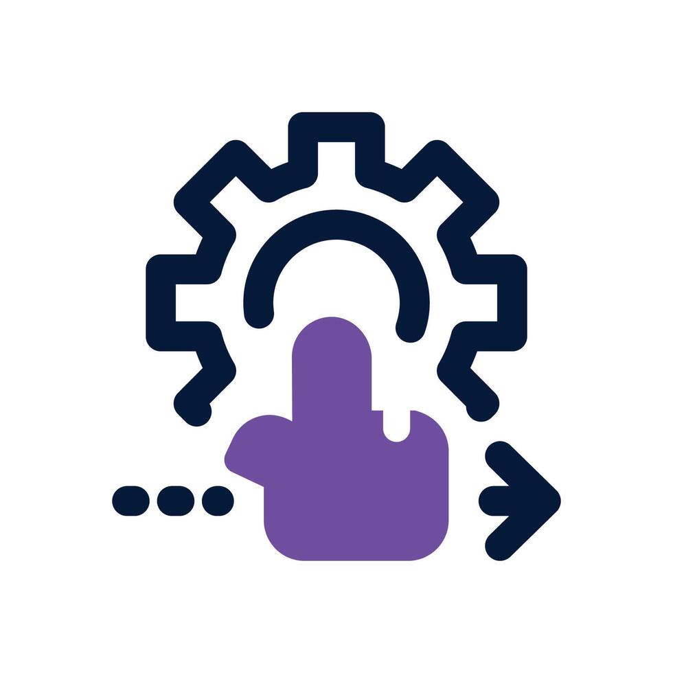 simplicity dual tone icon. Sleek and modern icon for websites and mobile apps. vector