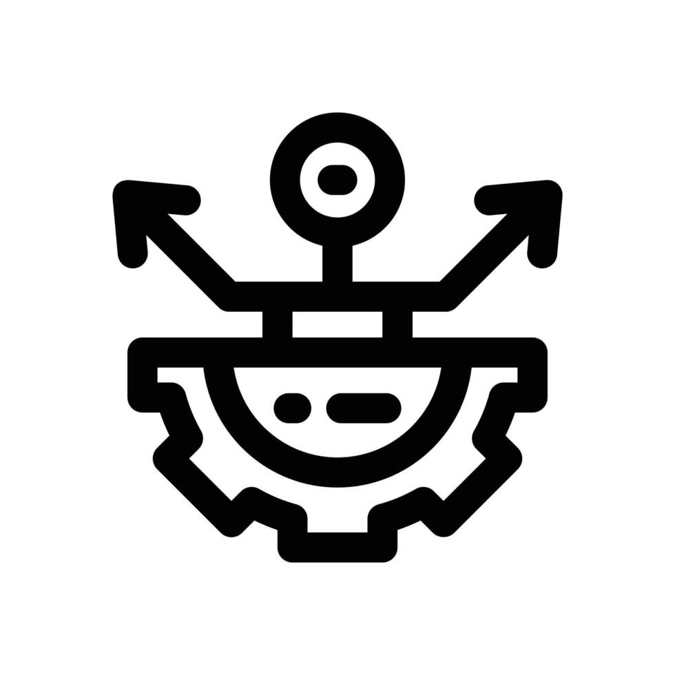process management line icon. Clean and minimalist icon for websites and mobile apps. vector