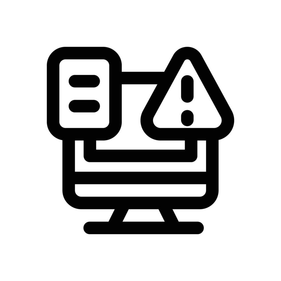 operational risk line icon. Clean and minimalist icon for websites and mobile apps. vector