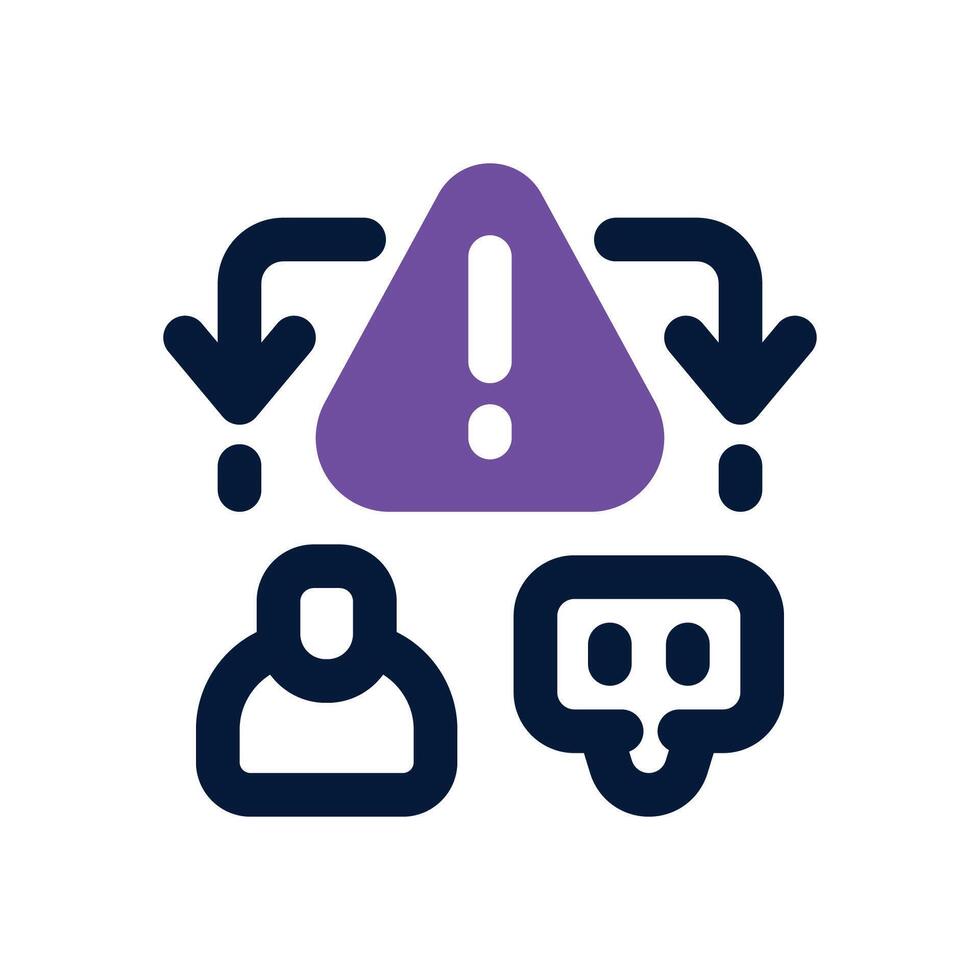impact dual tone icon. Sleek and modern icon for websites and mobile apps. vector