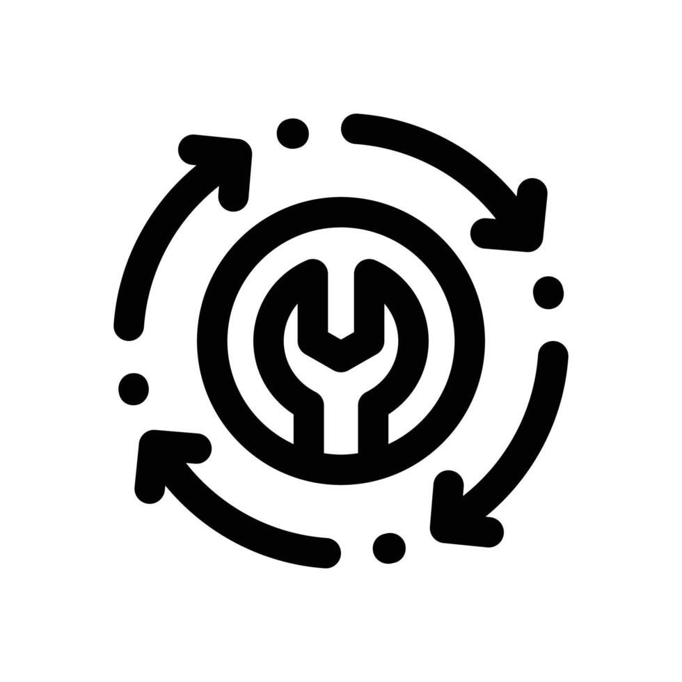 operation system line icon. Clean and minimalist icon for websites and mobile apps. vector