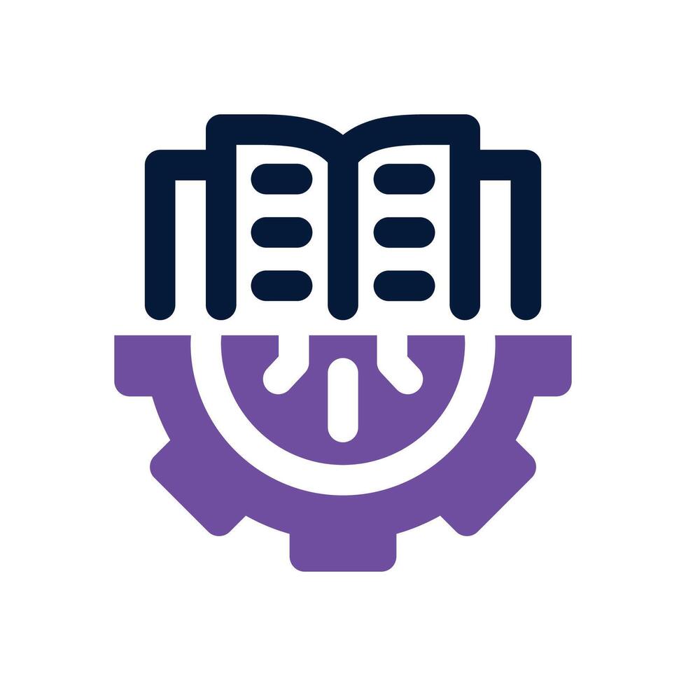 guide book dual tone icon. Sleek and modern icon for websites and mobile apps. vector