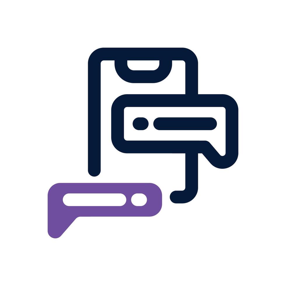 online support dual tone icon. Sleek and modern icon for websites and mobile apps. vector