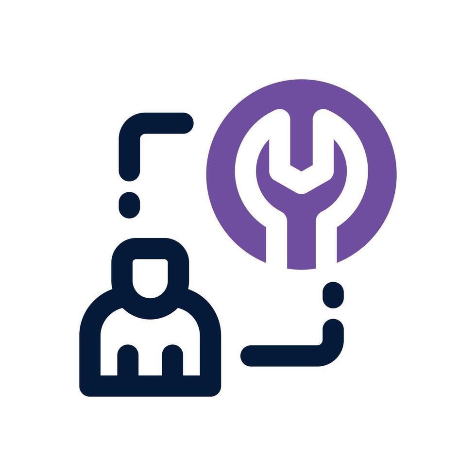 user duotone icon. Sleek and modern icon for websites, mobile apps, marketing materials, and corporate design. Fully scalable and ready to use. vector