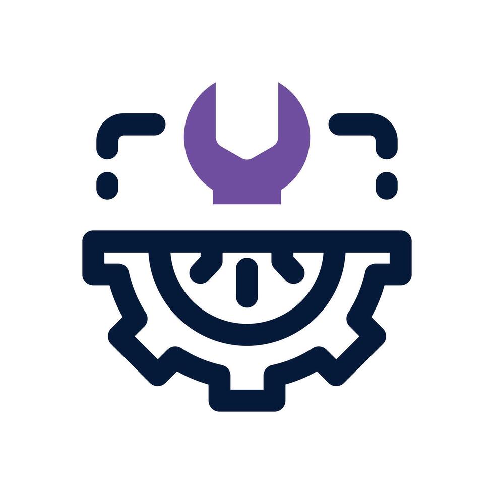 technical support dual tone icon. Sleek and modern icon for websites and mobile apps. vector