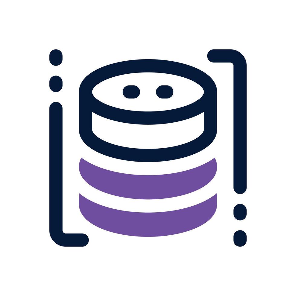 hosting duotone icon. Sleek and modern icon for websites, mobile apps, marketing materials, and corporate design. Fully scalable and ready to use. vector