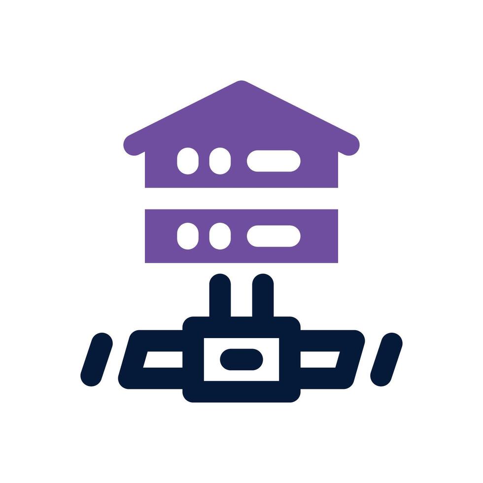 home server duotone icon. Sleek and modern icon for websites, mobile apps, marketing materials, and corporate design. Fully scalable and ready to use. vector