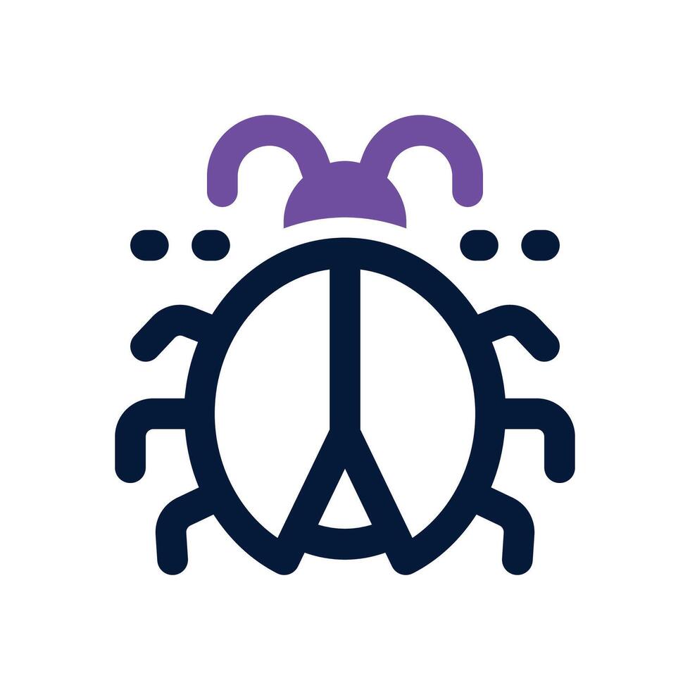 bug duotone icon. Sleek and modern icon for websites, mobile apps, marketing materials, and corporate design. Fully scalable and ready to use. vector