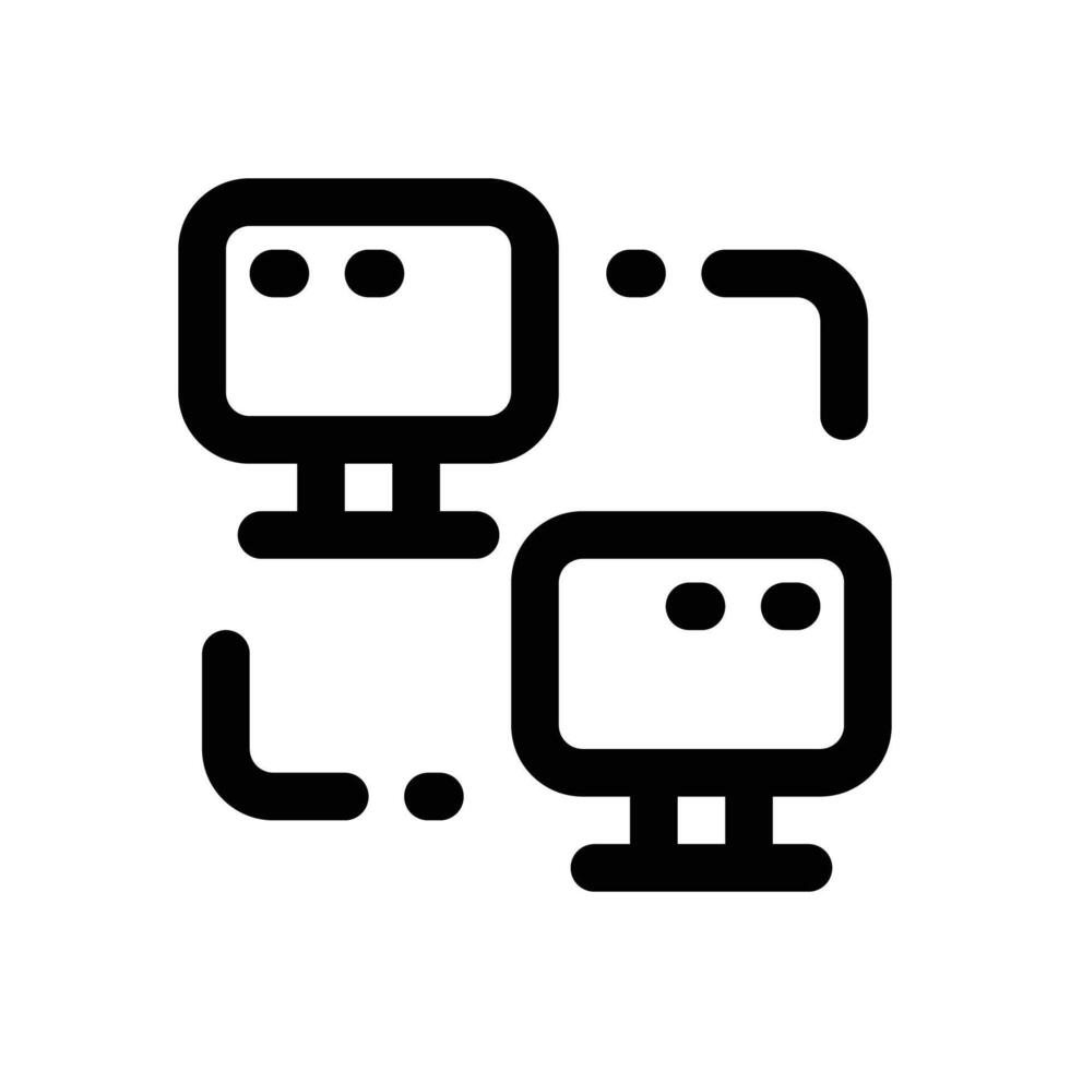local network line icon. Clean and minimalist icon for websites, mobile apps, presentations, and logos. Fully scalable and customizable for any project. vector